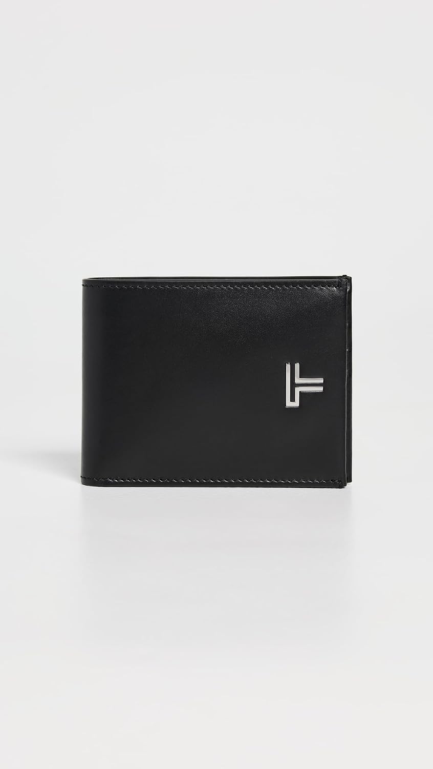 TUMI Billetera doble para hombre, Negro (Black Noir), Talla única