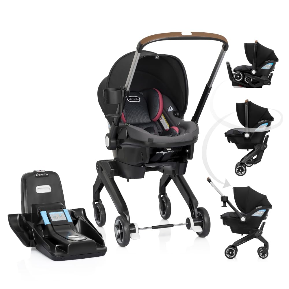 Evenflo Shyft DualRide Silla de coche y cochecito para bebé Combo c...