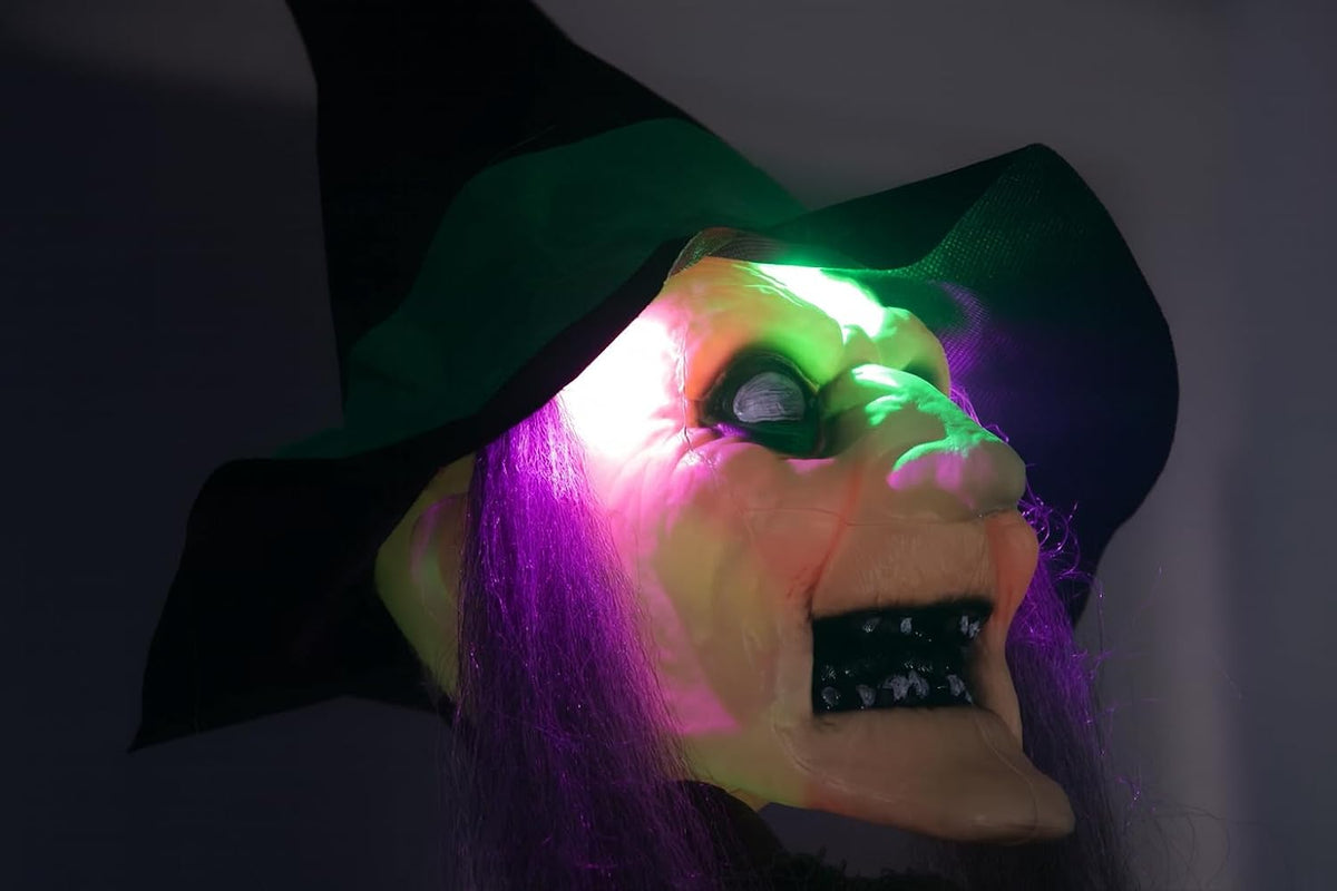 Evergreen Estaca de bruja voladora para decoración de Halloween al...