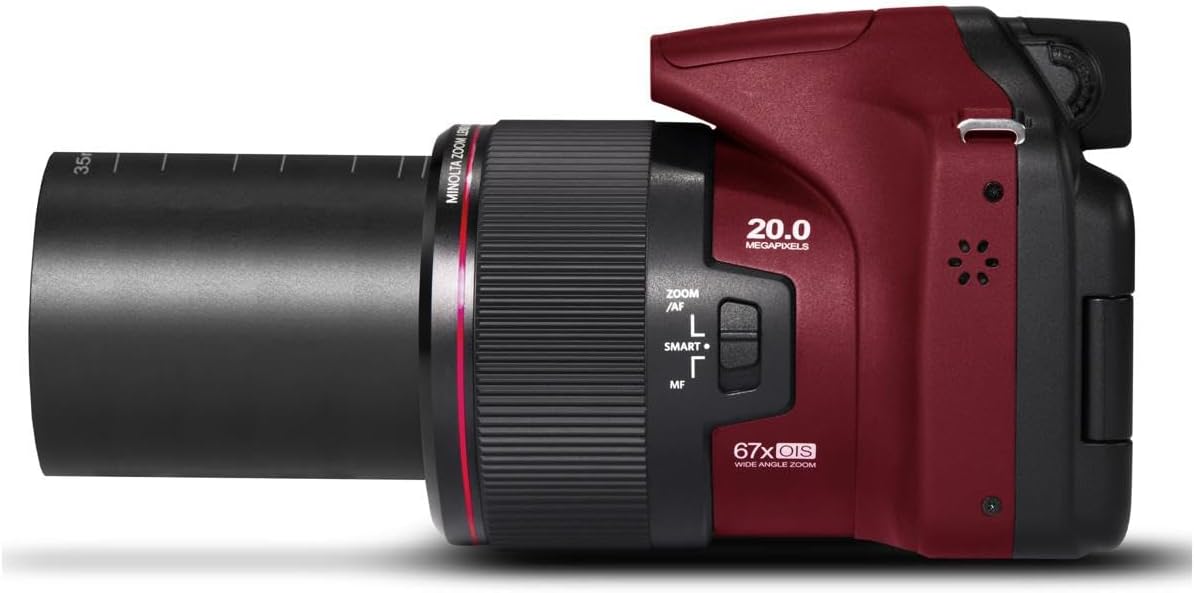 Minolta MN67Z Pro Shot - Cámara de 20 MP, zoom 67X, video HD de 108...