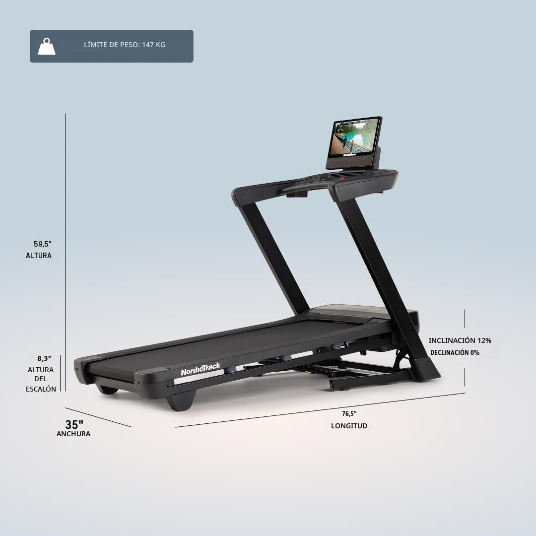 Cintas de correr NordicTrack serie T: T5, T6.5s, T7, T10, T16