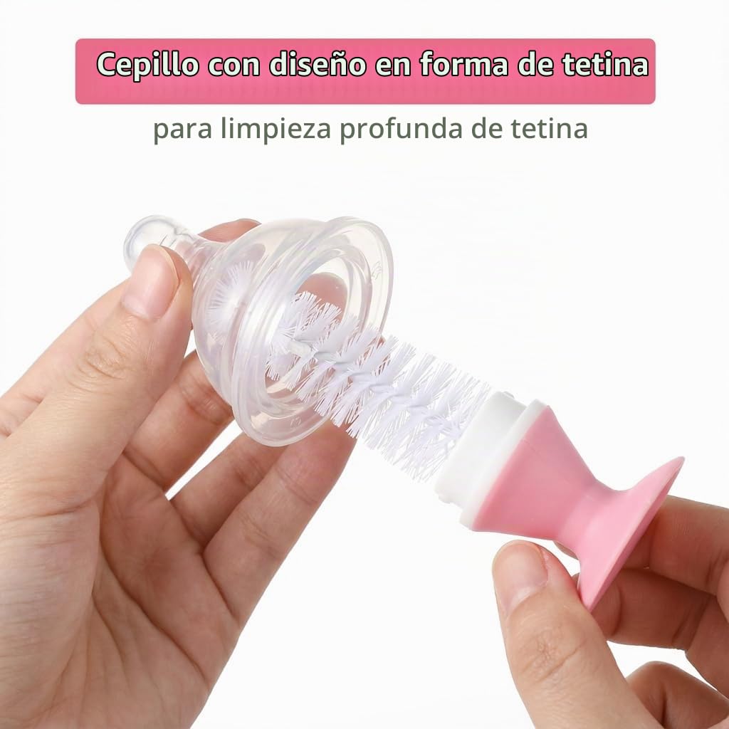 Juego de cepillo de biberón 5 en 1 de Ariseno, incluye cepillo de b...