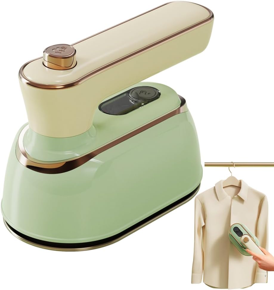 Plancha vaporera de viaje para ropa con un tanque de agua de 5.1 fl...
