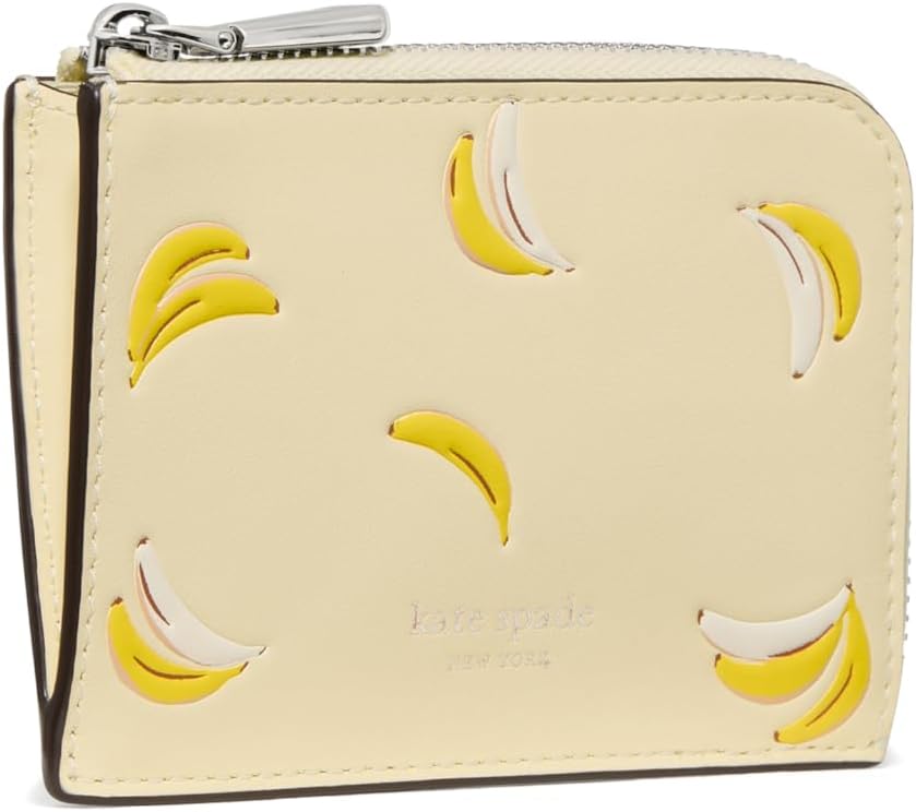 kate spade new york Mini funda para tarjetas con cremallera de cuer...