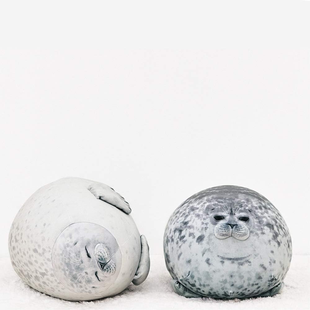 MerryXD Chubby Blob Seal - Almohada de peluche de algodón de peluch...
