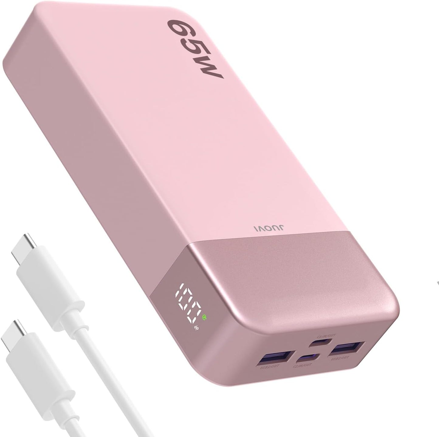 JUOVI Cargador portátil para portátil de 65 W y 20000 mAh | Carga r...