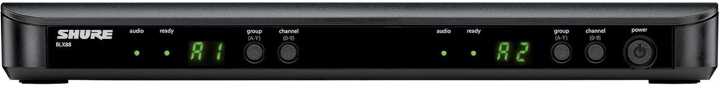 Sistema de micrófono inalámbrico Shure BLX288\/PG58 - Vida de bater...
