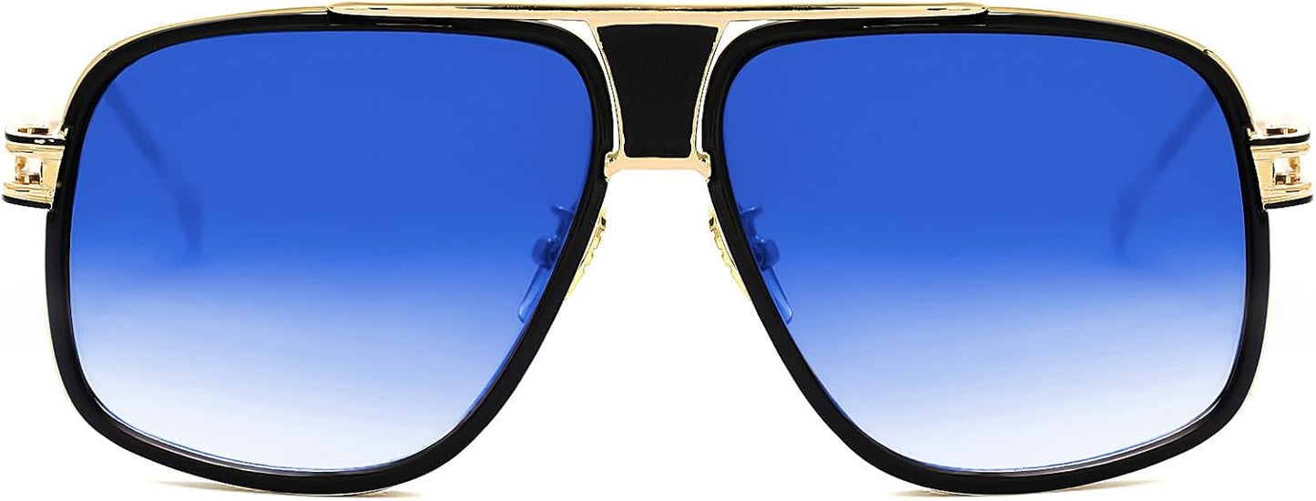 Tskestvy Gafas de sol de aviador de gran tamaño de los años 70 para...