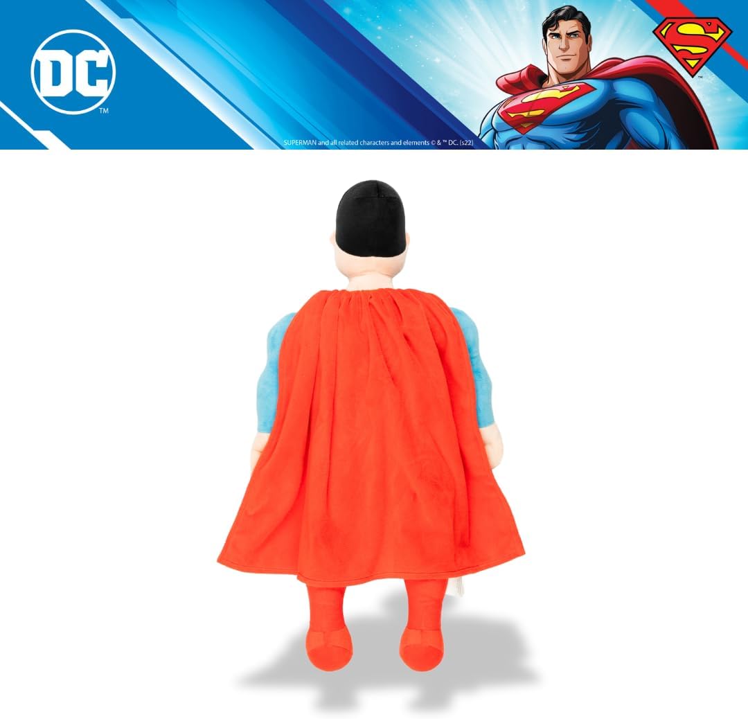 DC Comics Superman Ropa de Cama Almohada de Peluche Super Suave par...