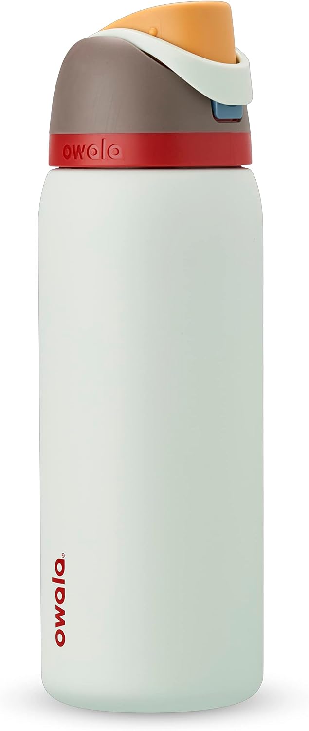 Owala FreeSip - Botellas de agua aisladas de acero inoxidable de 32...