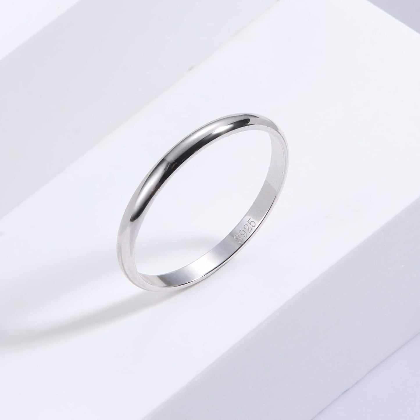 MILACOLATO Anillo de plata de ley 925 para mujeres y hombres, anill...