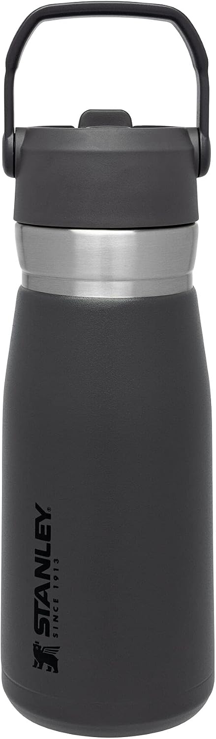 Stanley IceFlow Botella de acero inoxidable con pajilla, botella de...