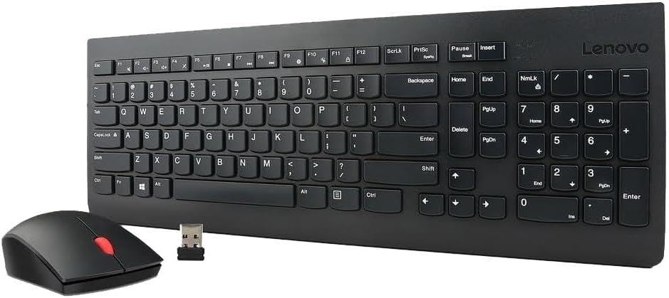 Lenovo 4X30M39458 Combo Wl Teclado Ratones Wrls, Negro