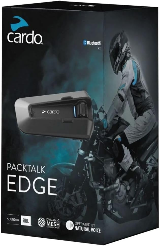 Cardo PACKTALK Edge - Intercomunicador de auriculares con sistema d...