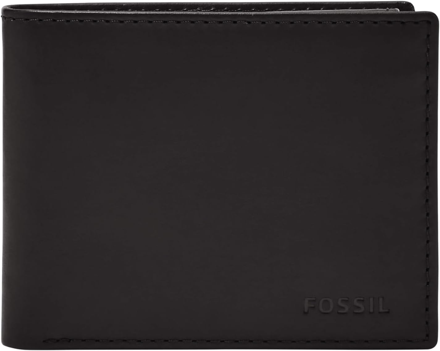 Fossil Derrick billetera de cuero con bloqueo RFID para hombre, ple...