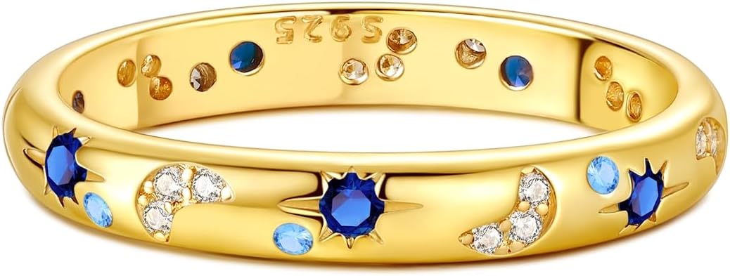 Hapour Anillo de Plata de Ley 925 para Mujer, Anillos Eternos Preci...