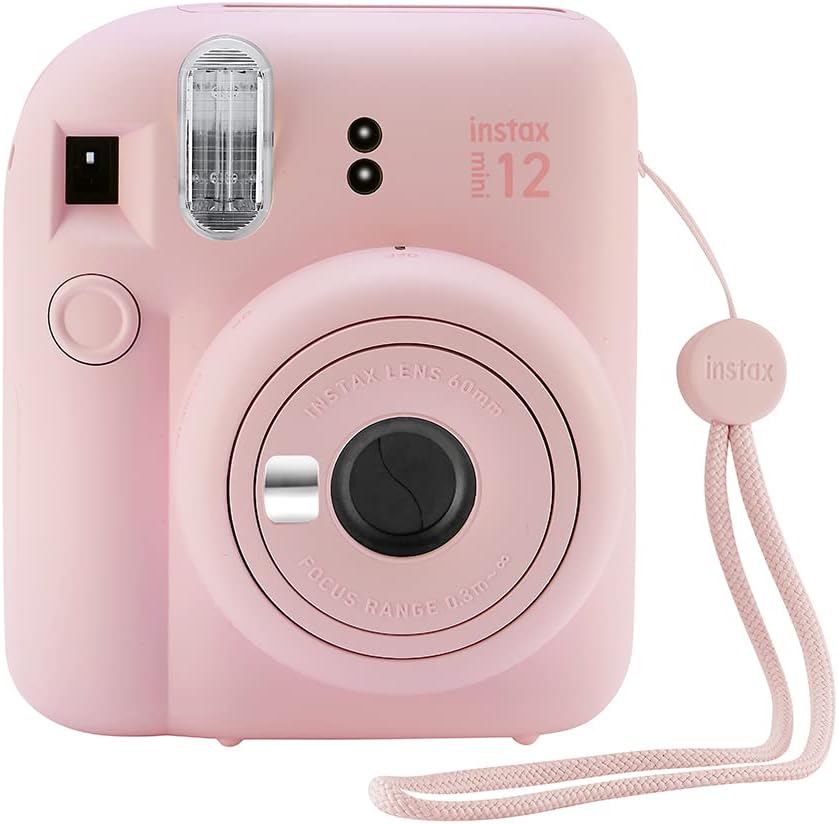 Fujifilm - Cámara instantánea Instax Mini 12 con funda, calcomanías...