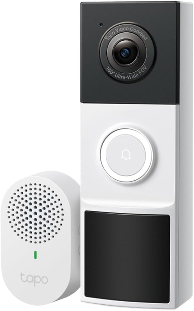 Tapo de TP-Link - Cámara de timbre de video inteligente inalámbrica...