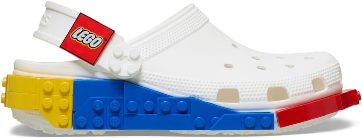 Crocs Zuecos clásicos unisex para adultos, con sistema LEGO para mu...