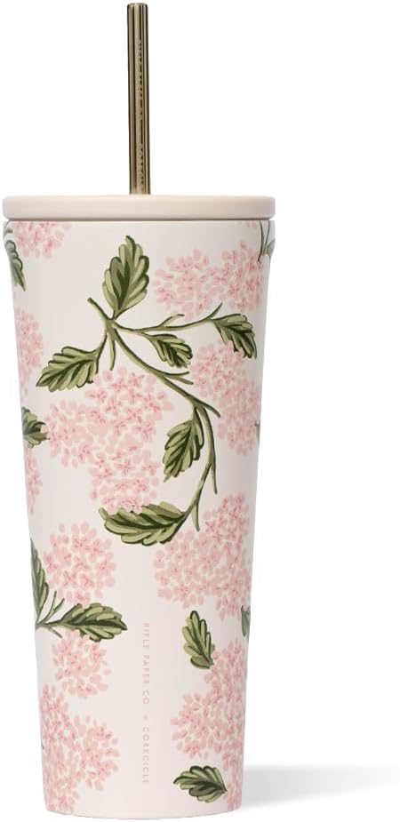 Corkcicle x Rifle Paper Co. Taza Aislada para Bebidas Frías con Tap...