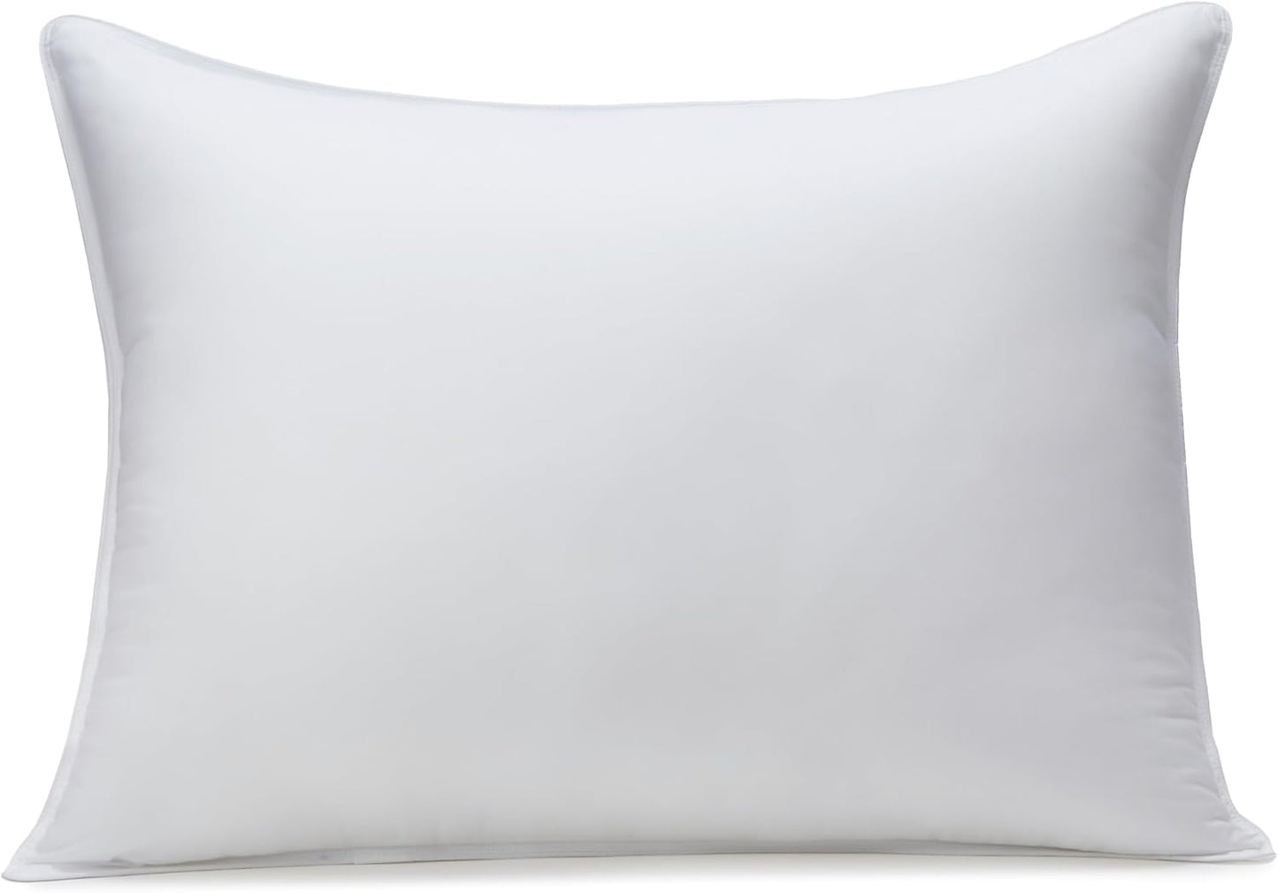 Amazon Basics - Almohadas de cama con relleno alternativo, de densi...