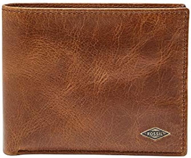 Fossil Ryan - Cartera de piel con bloqueo RFID y tarjetero extraíbl...