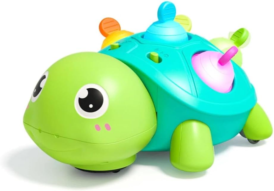 SOSUSHOE Juguete musical 3 en 1 de tortuga para bebé, juguete para...