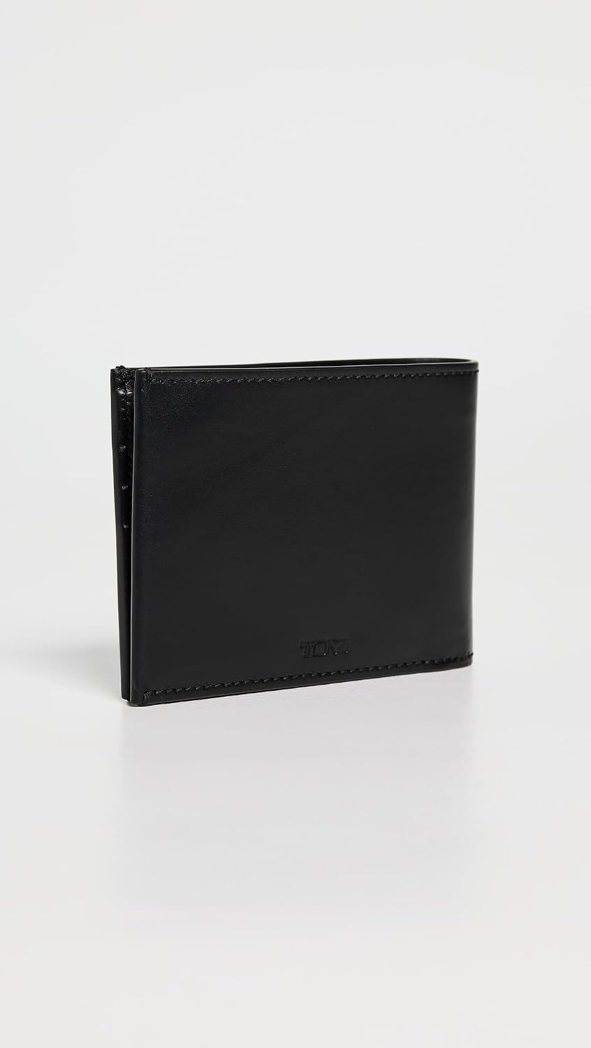 TUMI Billetera doble para hombre, Negro (Black Noir), Talla única