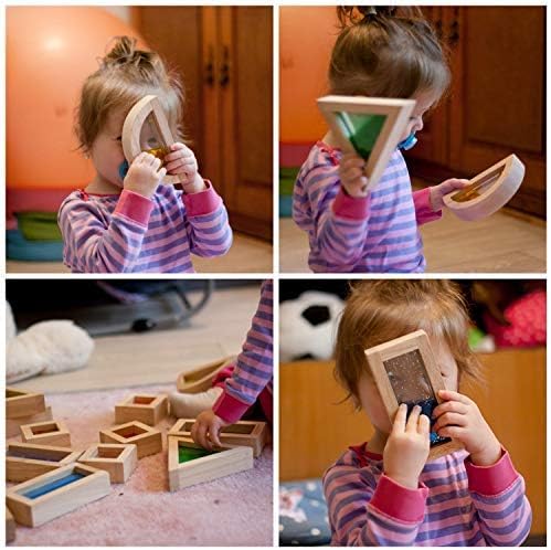 Grandes bloques de madera para niños pequeños de 16 piezas, bloques...