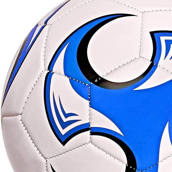 SPDTECH Balón de fútbol tamaño 3, 4, 5 con aguja de bomba, diseño a...