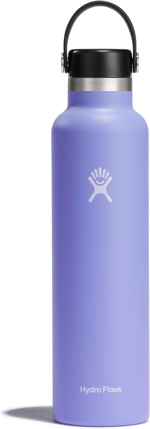 Hydro Flask - Botella de agua estándar de 24 onzas con tapa flexibl...