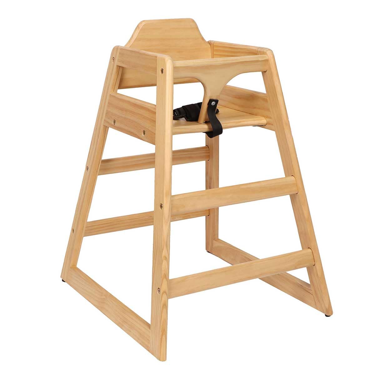 LZMS Trona de madera para bebés y niños pequeños, agradable al tact...