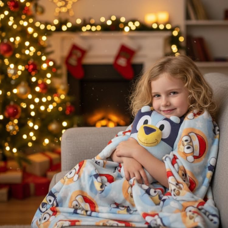 Jay Franco Juego de cama navideño para niños \u2013 Almohada de fel...
