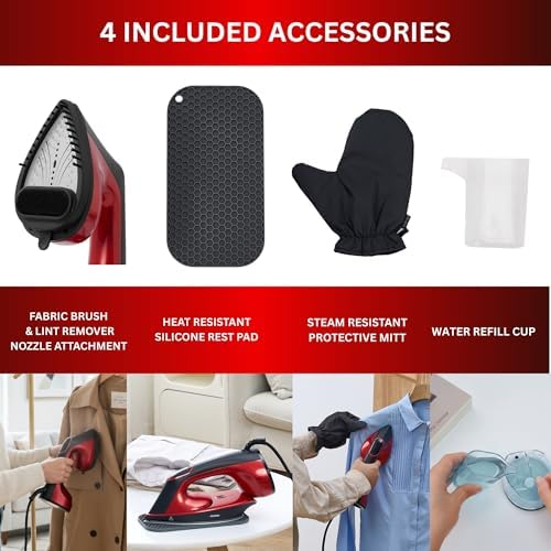 True &amp; Tidy DuoPress XL 2 en 1 vaporizador y plancha para ropa,...