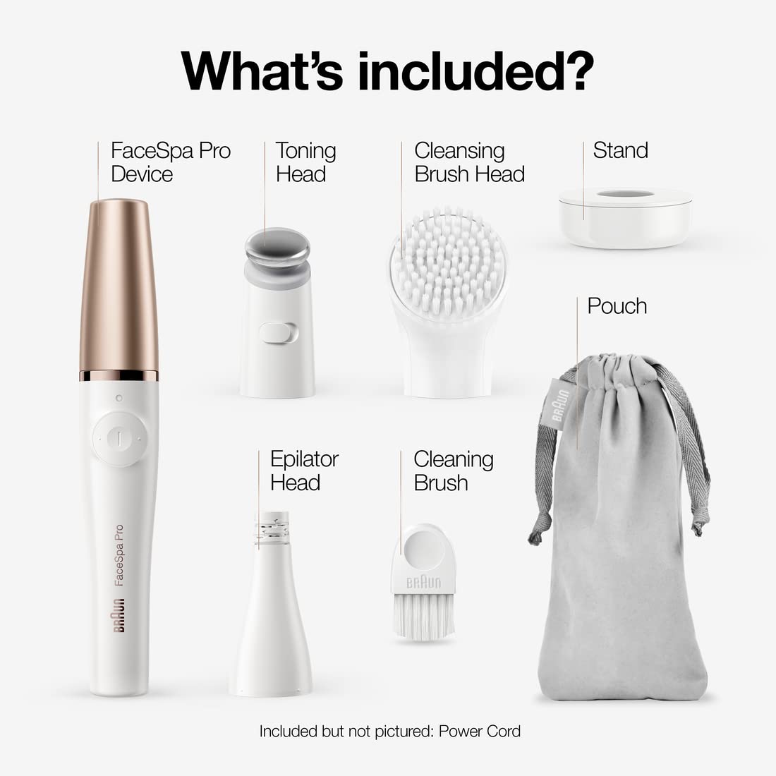 Braun Depiladora facial Facespa Pro 911, depilación facial para muj...
