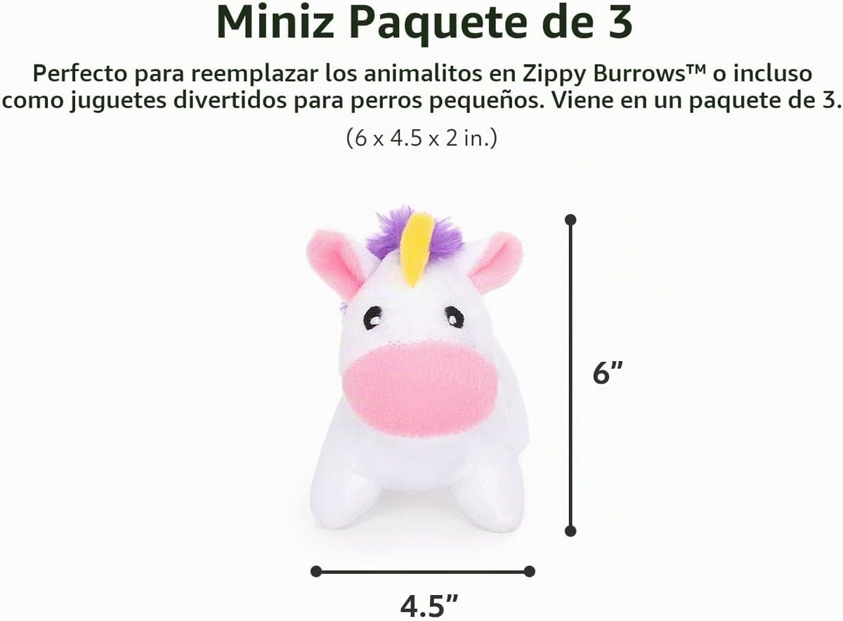 ZippyPaws Burrow Miniz de repuesto - Juguetes interactivos para per...