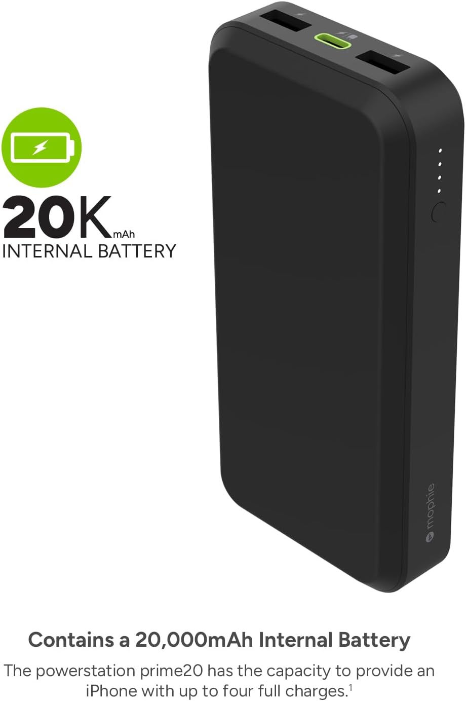 Batería Externa Mophie Powerstation Core 20,000mAh | Mejor Relación...
