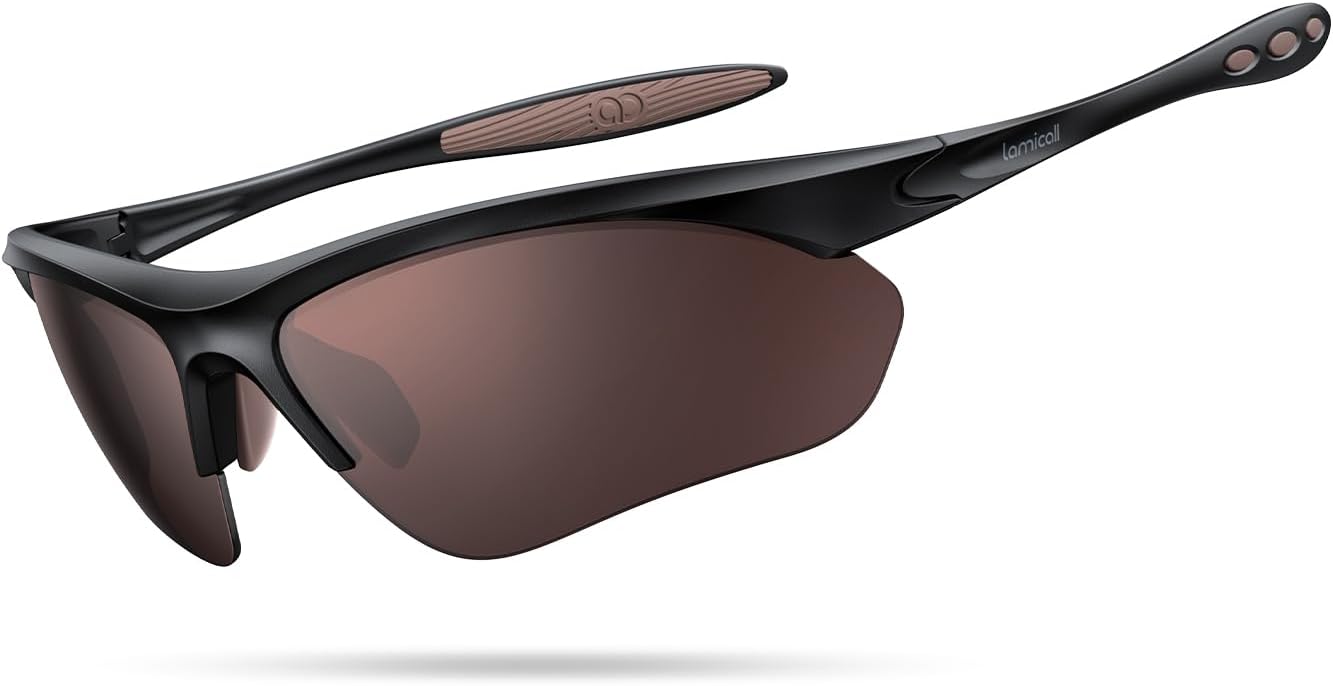 Lamicall Gafas de Sol Deportivas polarizadas de 22 g para Hombres y...
