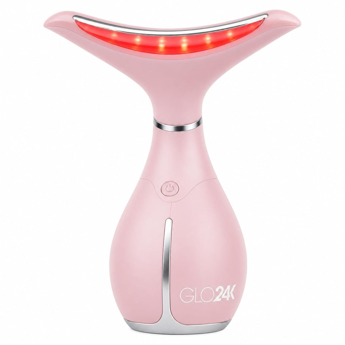 Masajeador facial LED GLO24K y varita para el cuello, herramienta p...