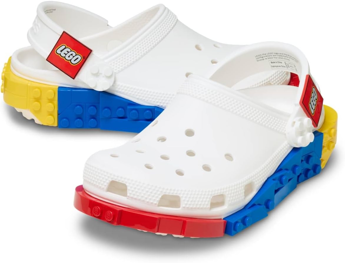 Crocs Zuecos clásicos unisex para adultos, con sistema LEGO para mu...