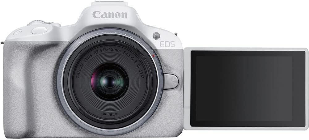 Kit de cámara sin espejo Canon EOS R50 \u2013 Cámara APS-C RF con l...
