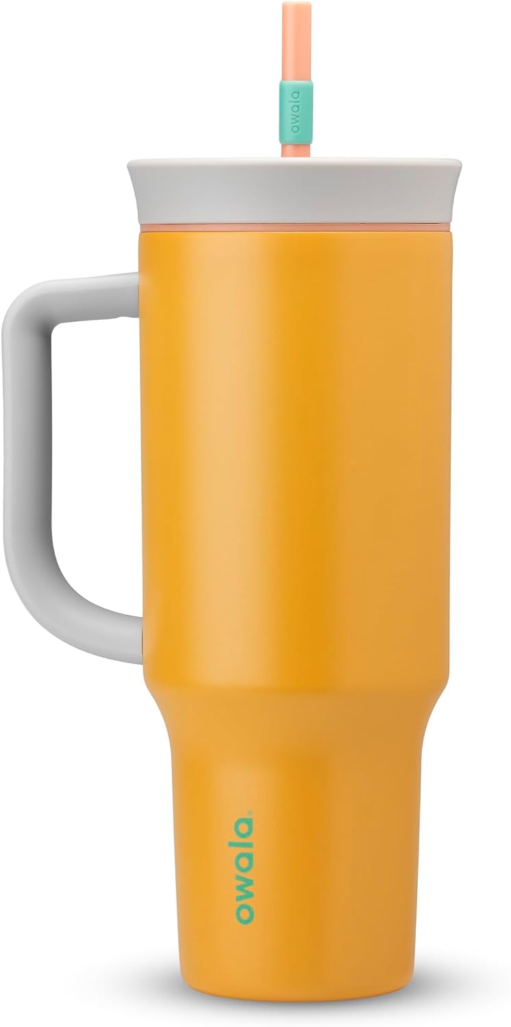Owala Vaso de viaje aislado de acero inoxidable de triple capa con...