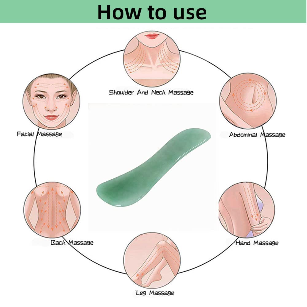 TOP SEWING Gua Sha - Herramientas faciales para masaje de espalda,...