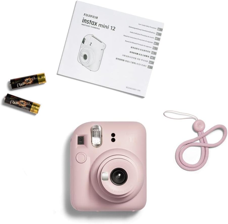 Fujifilm Instax Mini 12 Cámara instantánea - Rosado (Blossom Pink)