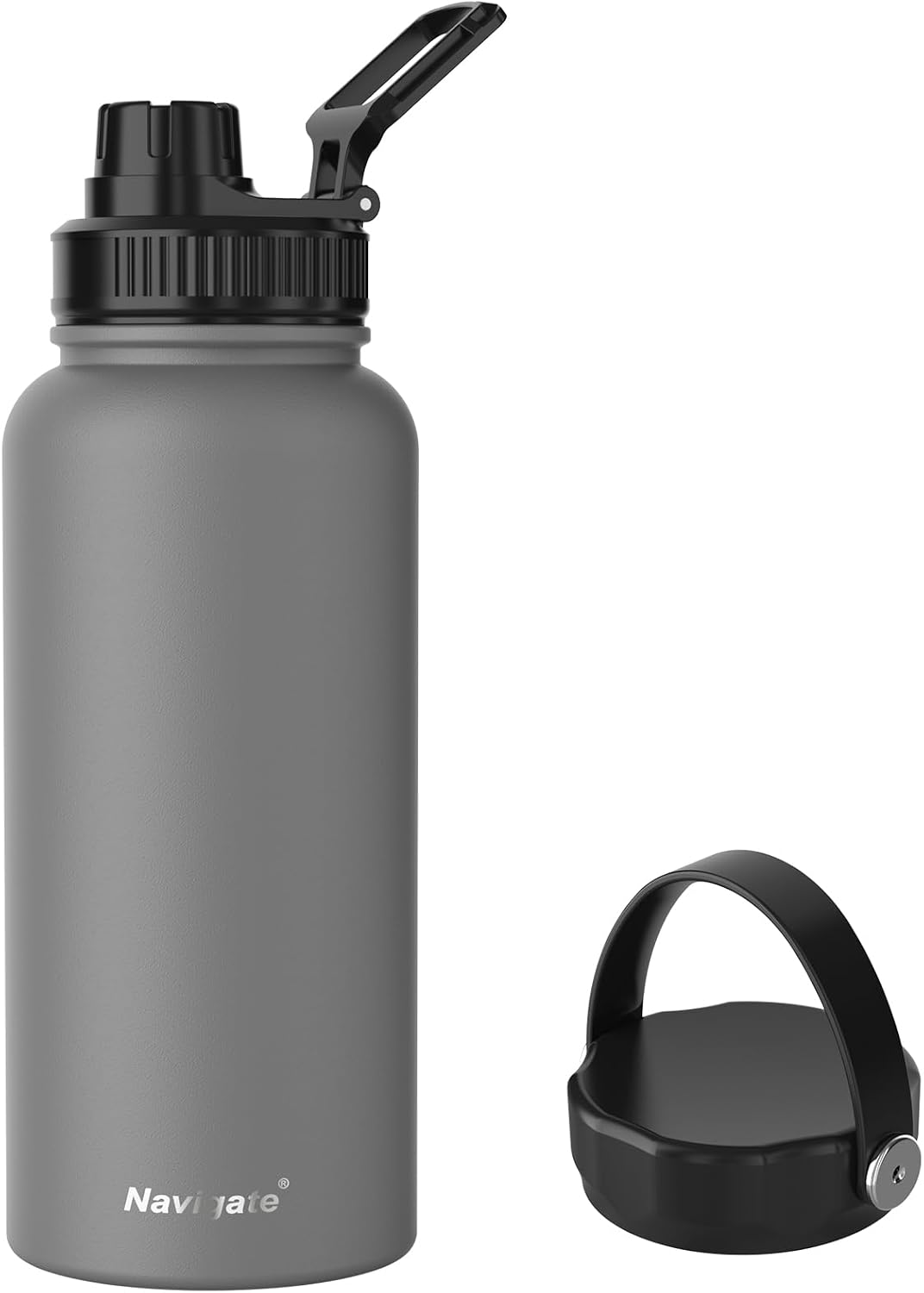 Navigate Botella de agua aislada de acero inoxidable de 64 onzas, d...