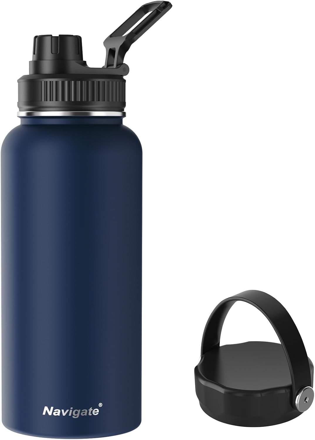 Navigate Botella de agua aislada de acero inoxidable de 64 onzas, d...