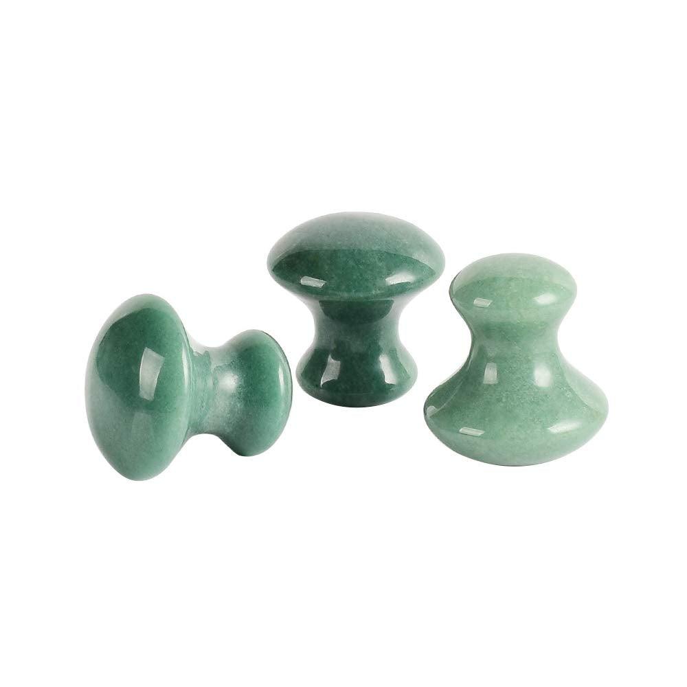 Jade Gua Sha Herramientas de Masaje Herramienta Facial Natural Verd...