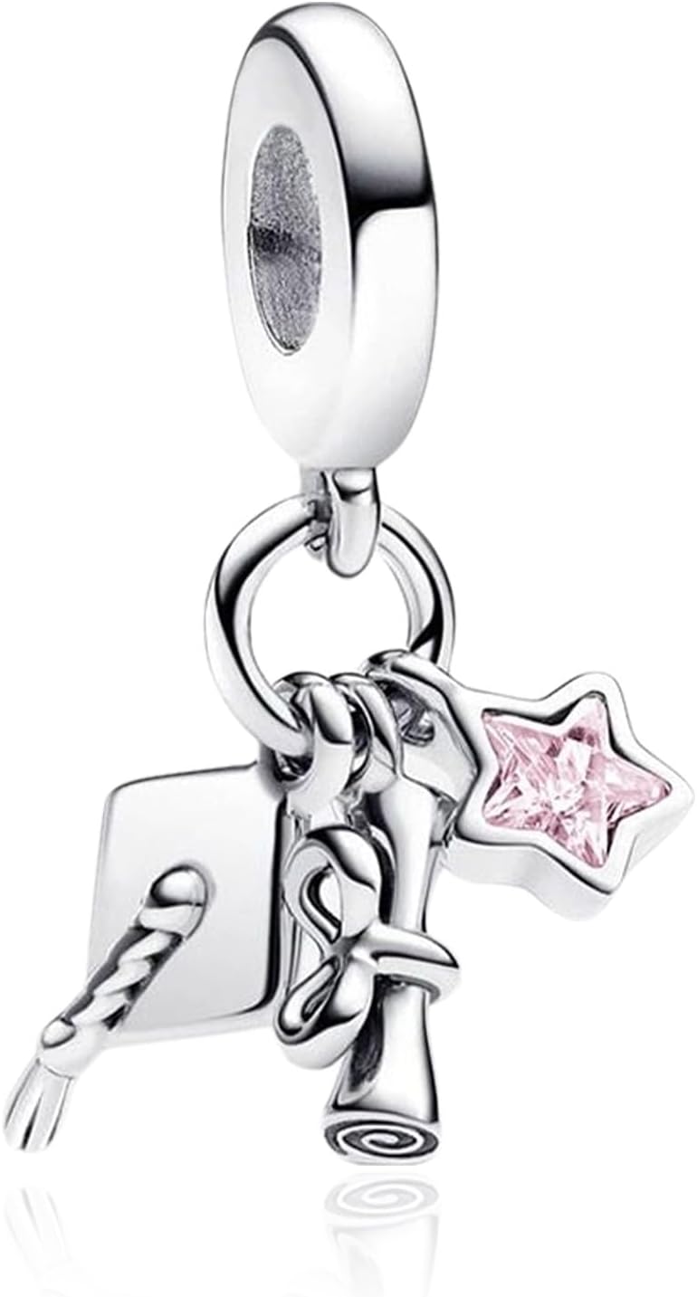 H.ZHENYUE Dijes de plata esterlina 925 con diseño de personaje de p...