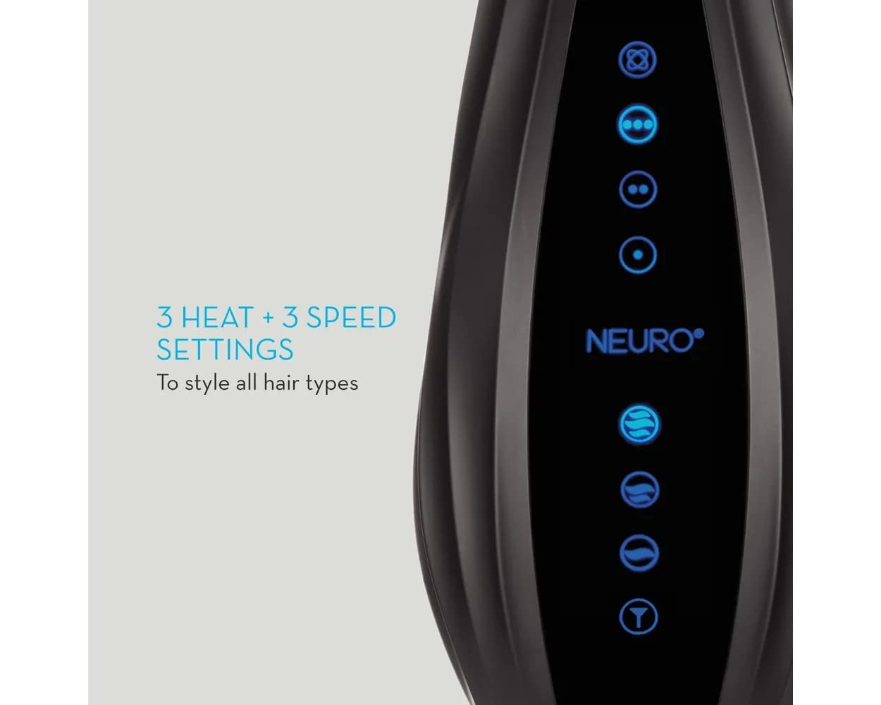 Neuro by Paul Mitchell Halo - Secador de pelo con pantalla táctil d...