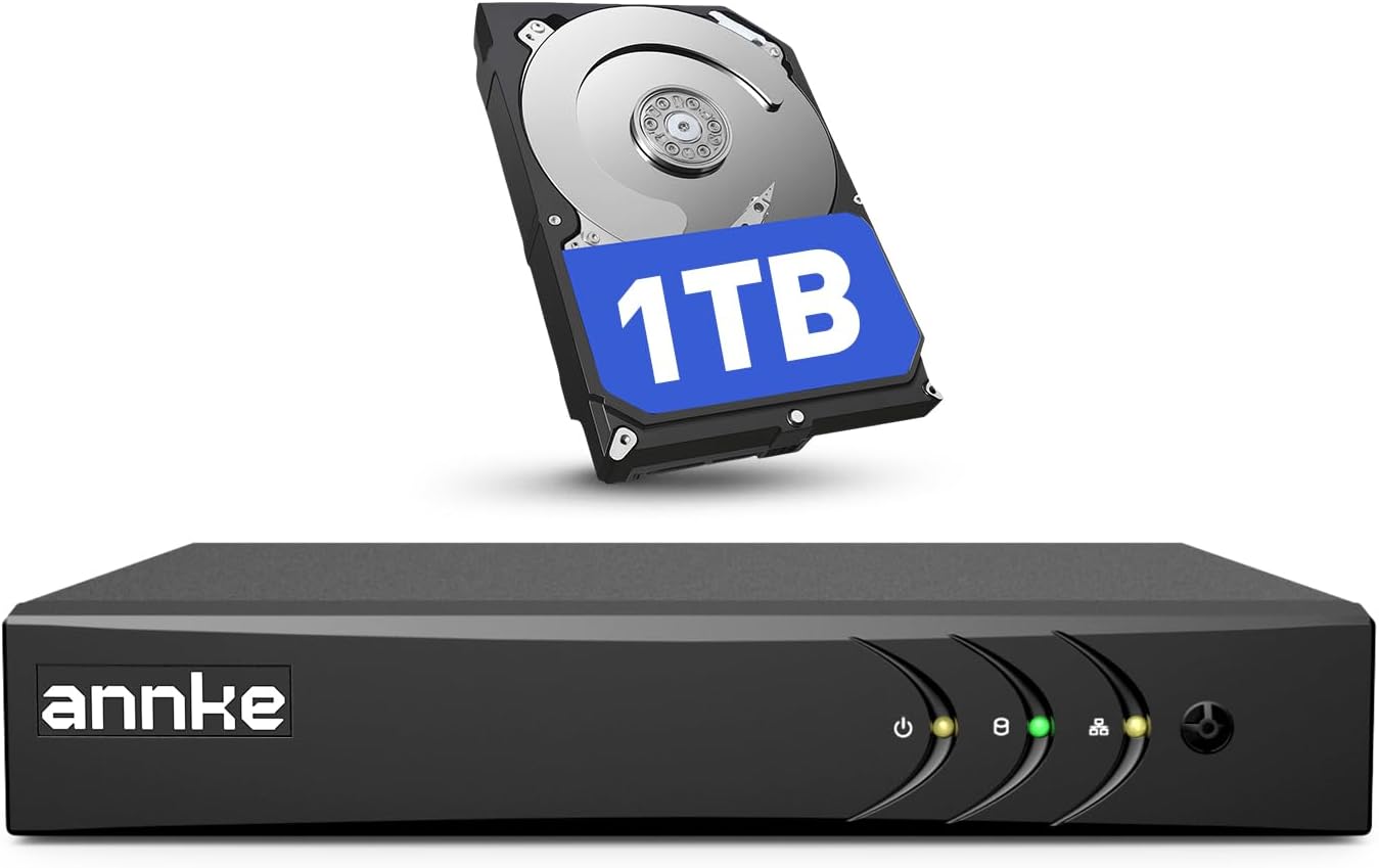 ANNKE Grabador de vídeo digital de seguridad H.265+ de 8CH 3K Lite,...